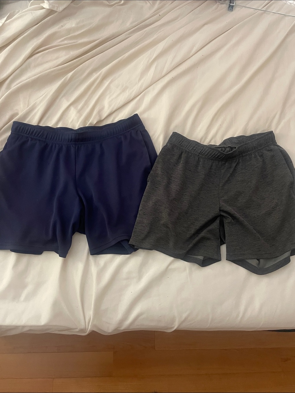 Lot/Bundle of 2 Old Navy Athletic Shorts in Navy and Charcoal